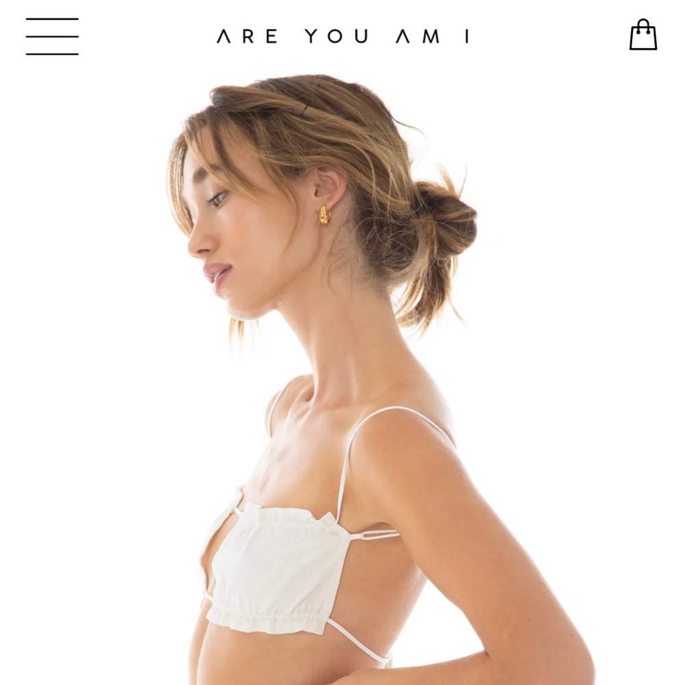Areyouami lyss bra- ivory- medium - new with tags ( are you am i )
